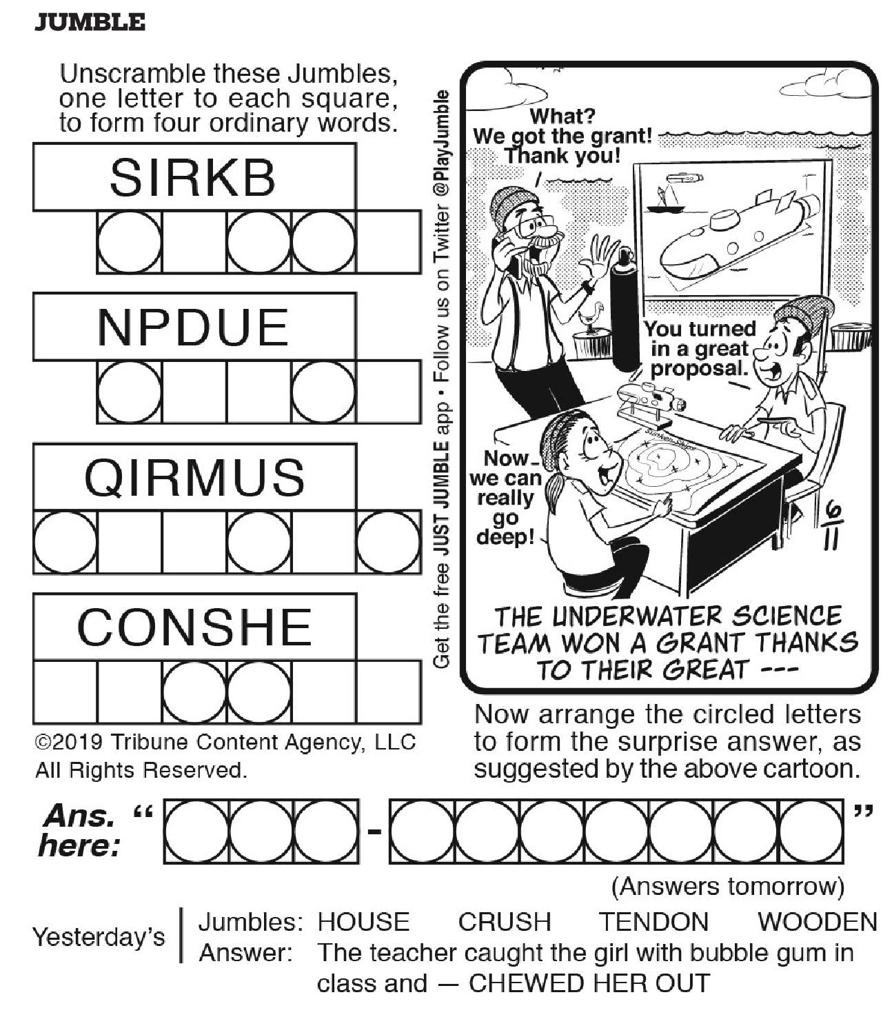 Puzzles Baltimore Sun